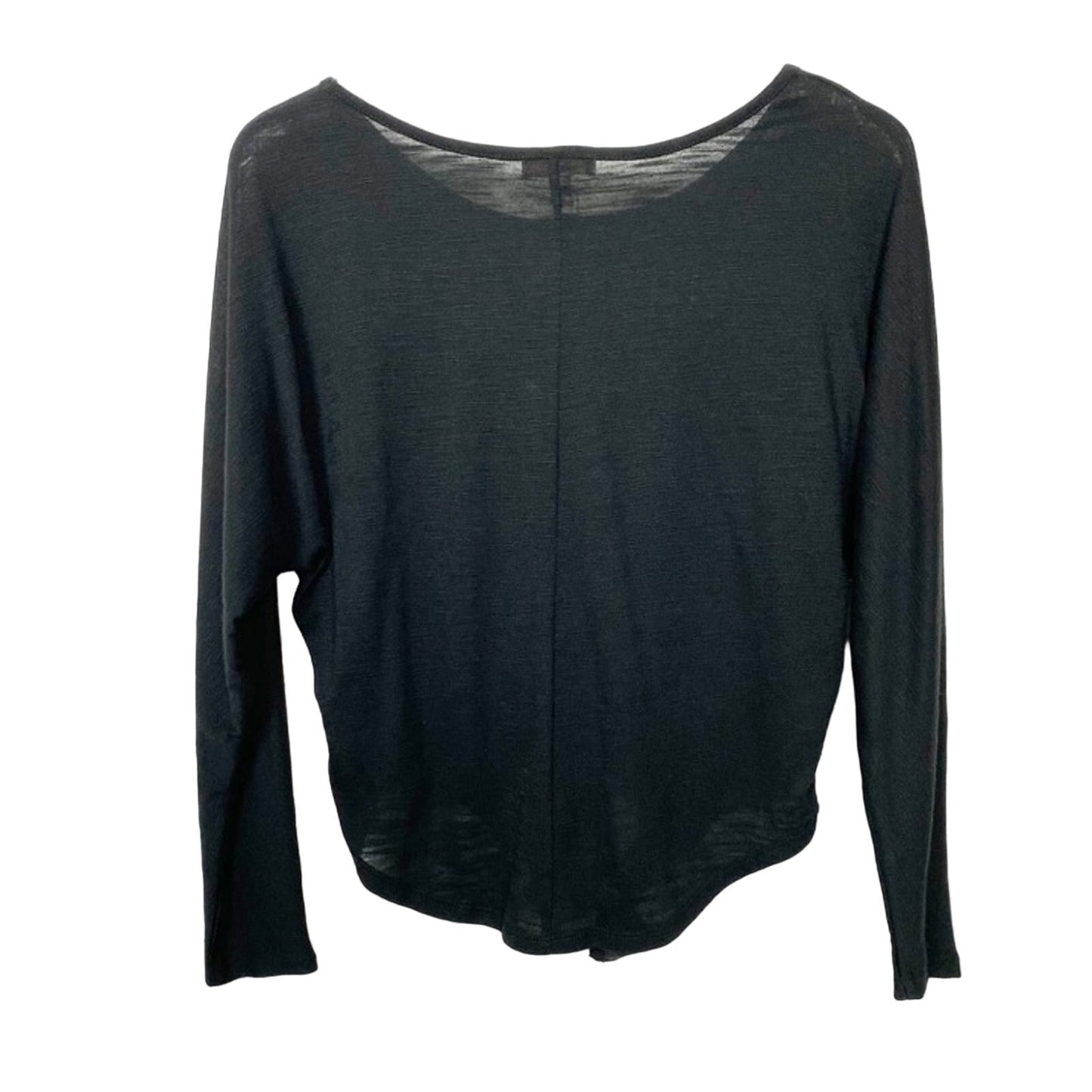 Gianni Bini black pullover TOP tie front blouse size XS extra small NEW