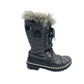 Sorel Tofino black Winter mid-calf Boots women's 7 waterproof faux fur