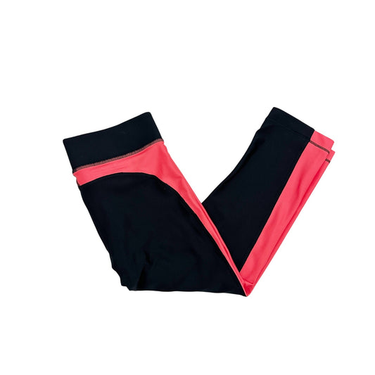 Under Armour black & pink Compression capri Pants women's MEDIUM workout tights