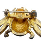vintage green & gold Bee bumblebee Bug BROOCH insect costume jewelry pin