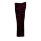 Ann Taylor dark plum Velvet Trousers Pants women's 2 small Devin Fit dressy