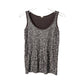 J. Crew dark gray sequin Tank Top women's XS raw edges