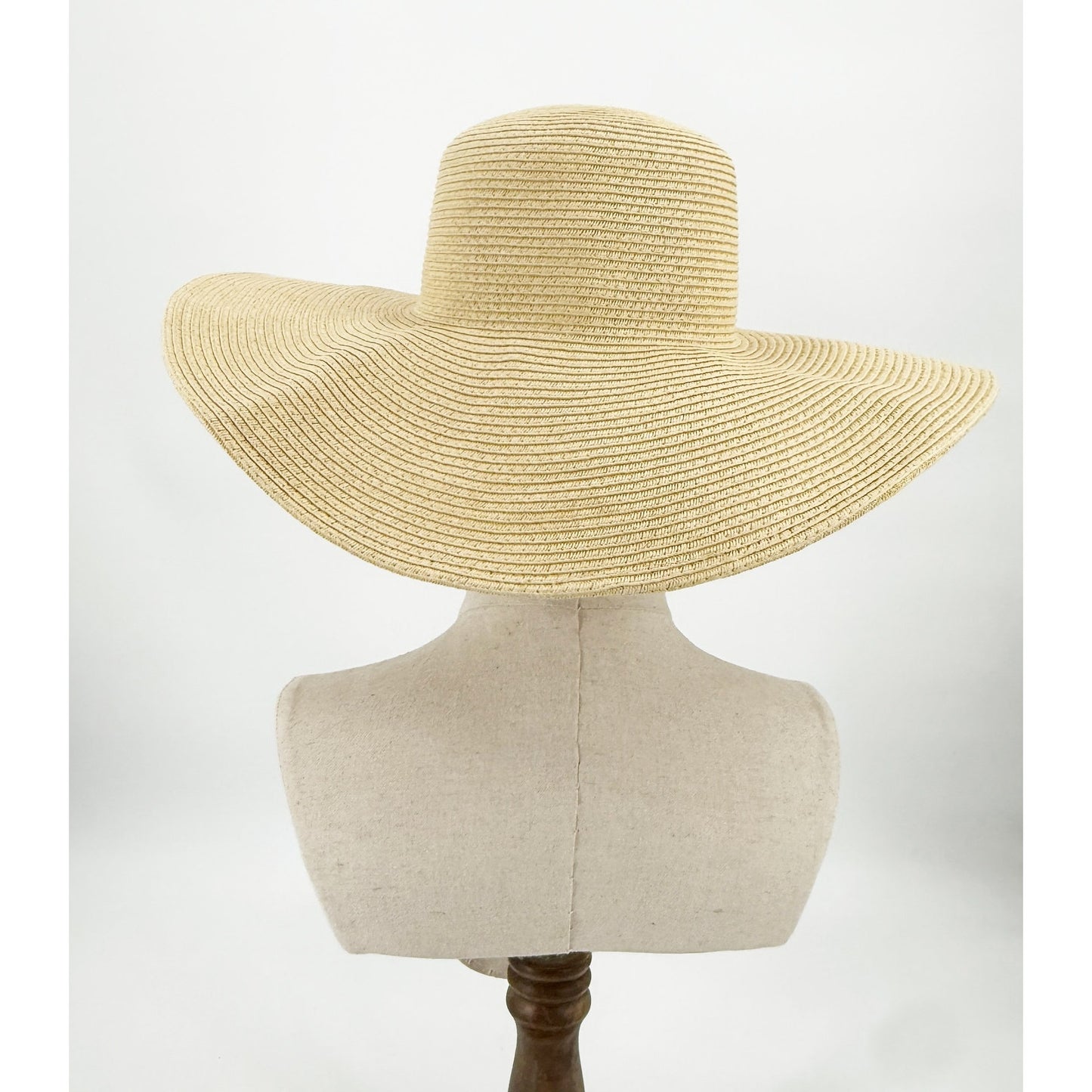 J.Crew tan khaki Floppy paper straw sun Hat beach shade coastal casual boho