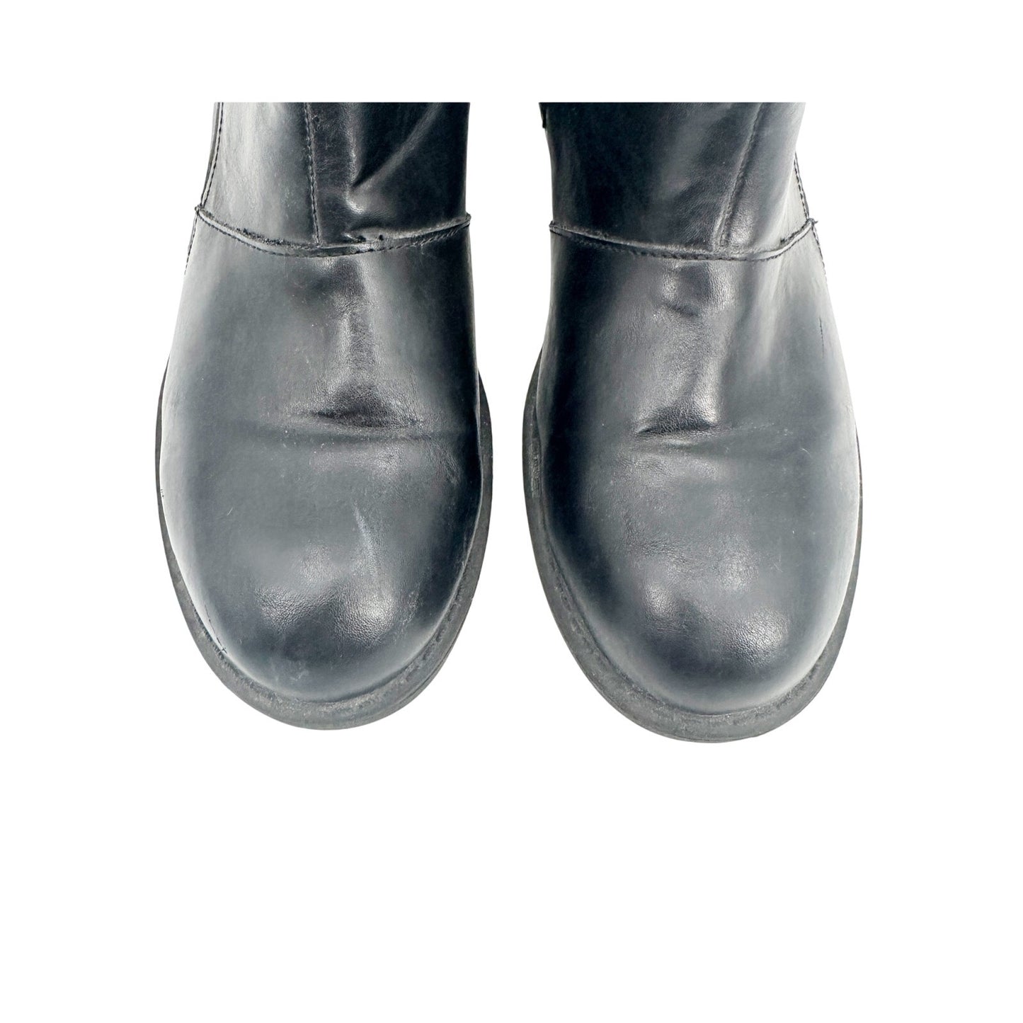 Reaction Kenneth Cole black faux leather Ankle Boots womens 10 shoes booties