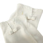 vintage white Fashion Dress Gloves women's SMALL wrist length bow scalloped cuff