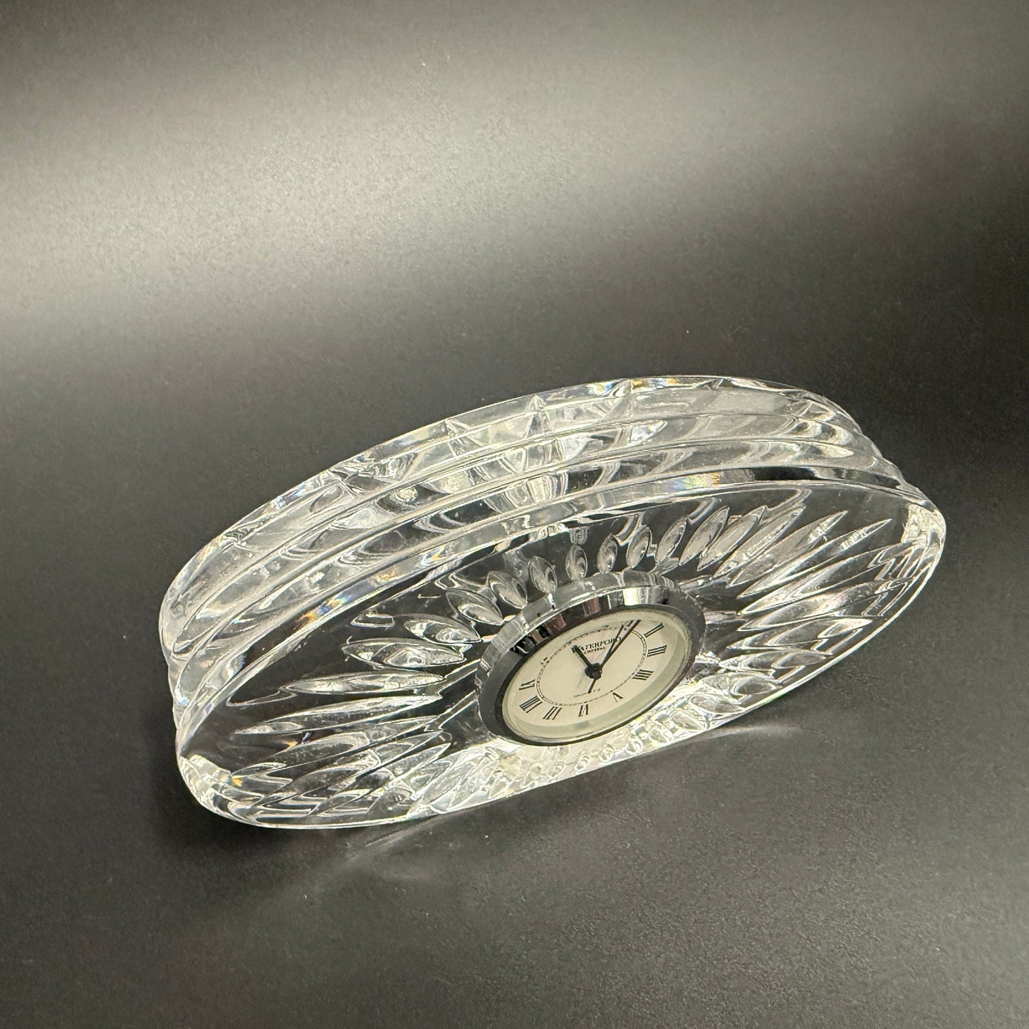 Small Oval Quartz Clock | Waterford Crystal