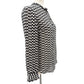 J.Crew black & white silk Button-Up Blouse womens 2 top XS geometric houndstooth