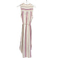 Splendid pink gray peach Picnic Stripe Midi linen Dress size MEDIUM new $168