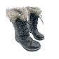 Sorel Tofino black Winter mid-calf Boots women's 7 waterproof faux fur