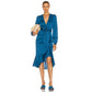 Veronica Beard blue cerulean Miriam Dress women's 10 medium NWT $550 ruffle hem