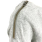 LEITH gray sweatshirt long TOP size XS extra small shoulder side zipper details