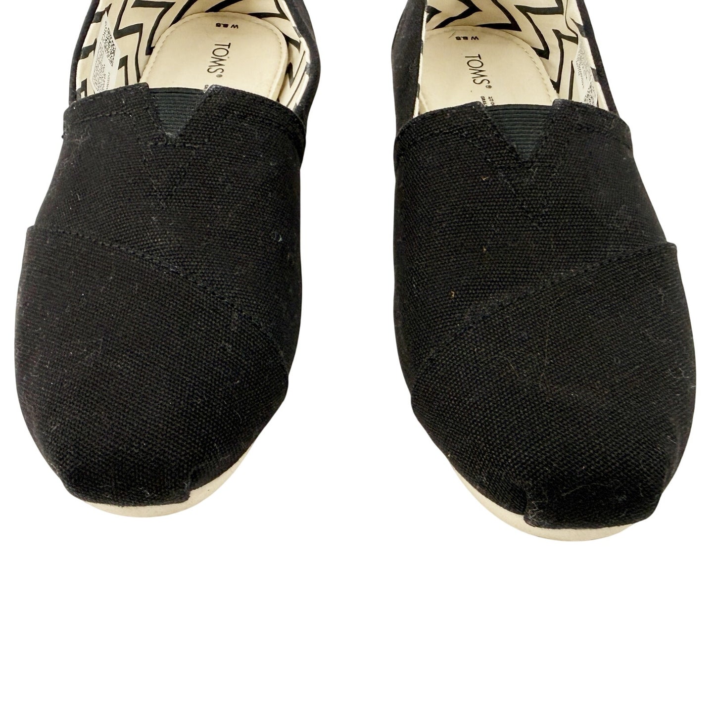 TOMS black Alpargata Heritage Canvas Slip-on Shoes womens 8.5 classic espadrille