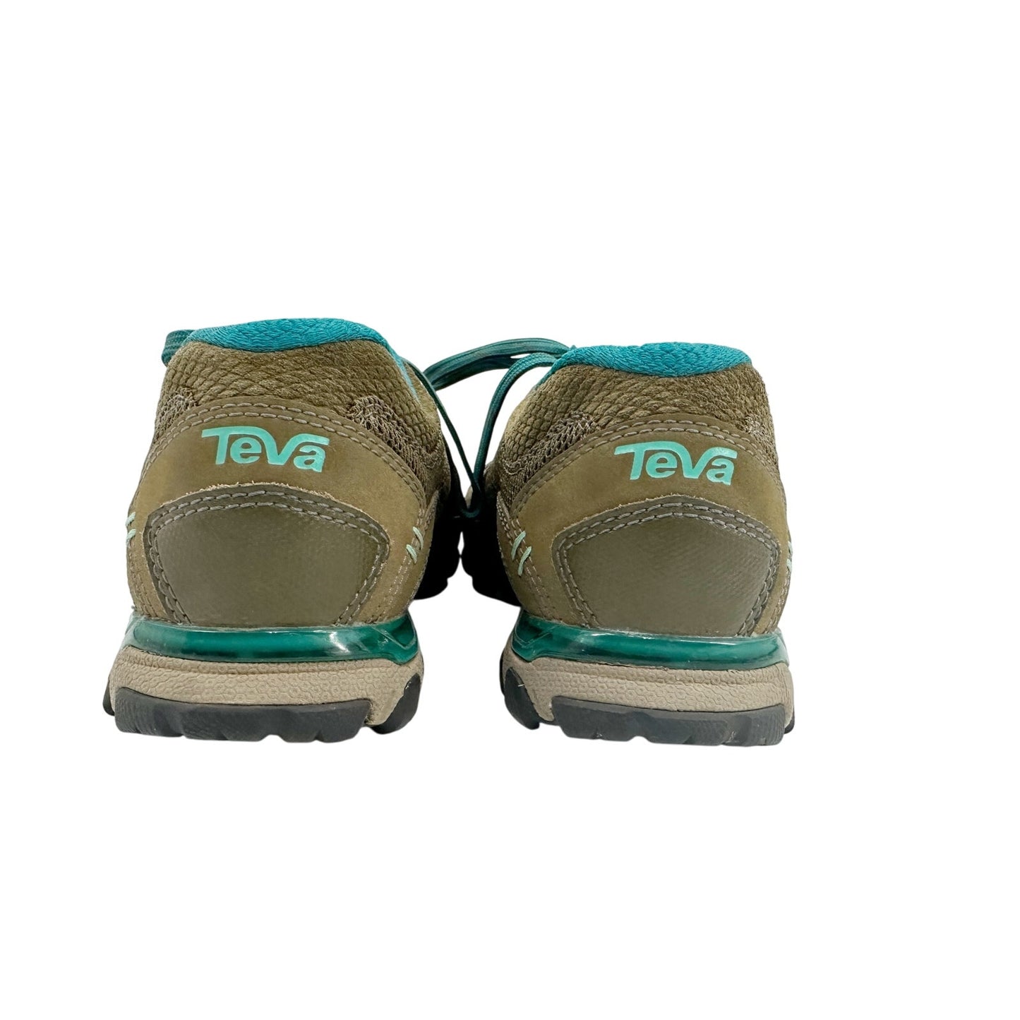 TEVA Ahnu Sugarpine brown & blue low profile hiking shoes womens 6.5 sneakers