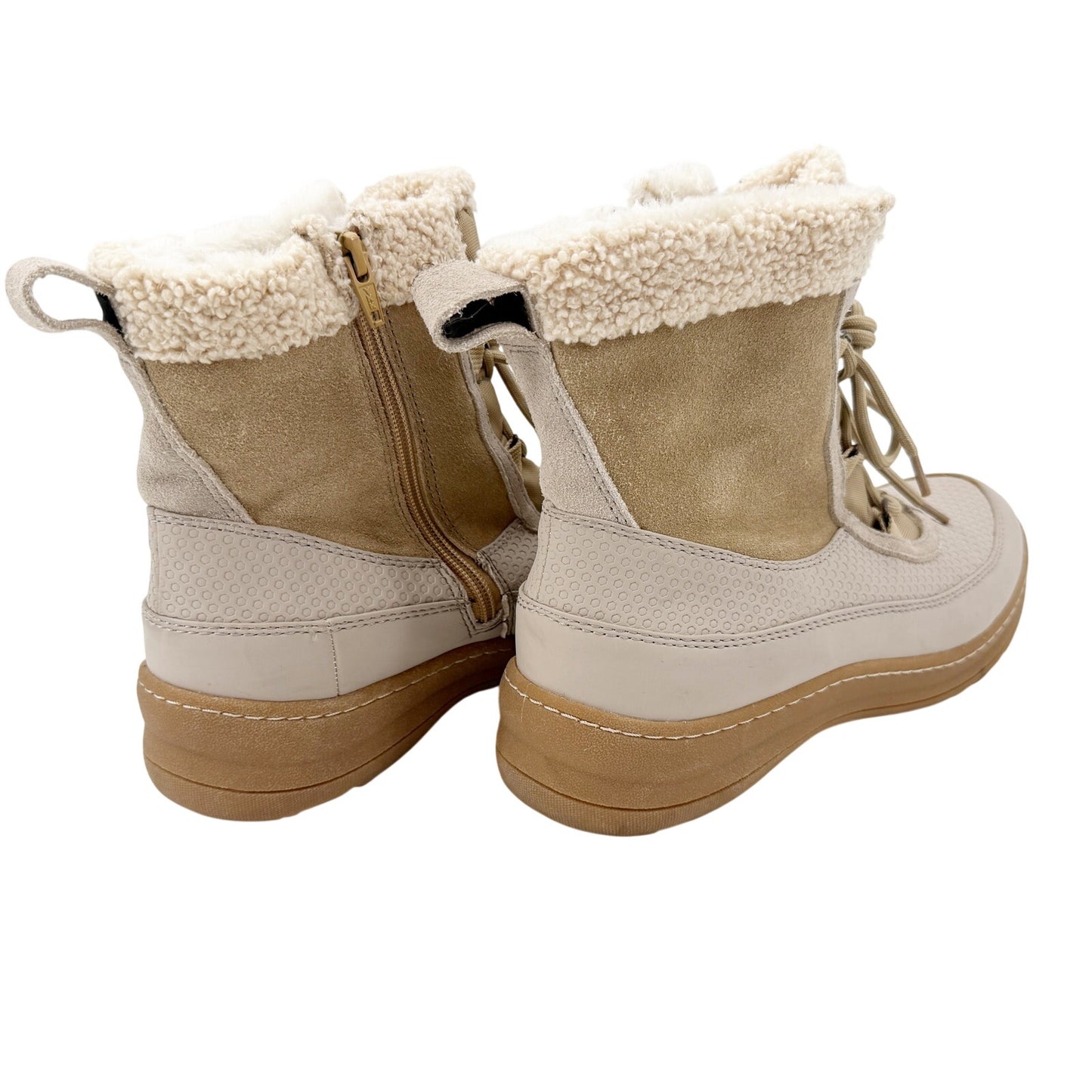 Baretraps khaki Alta Snow Boots women's 9.5 shoes 9 1/2 M cold weather booties