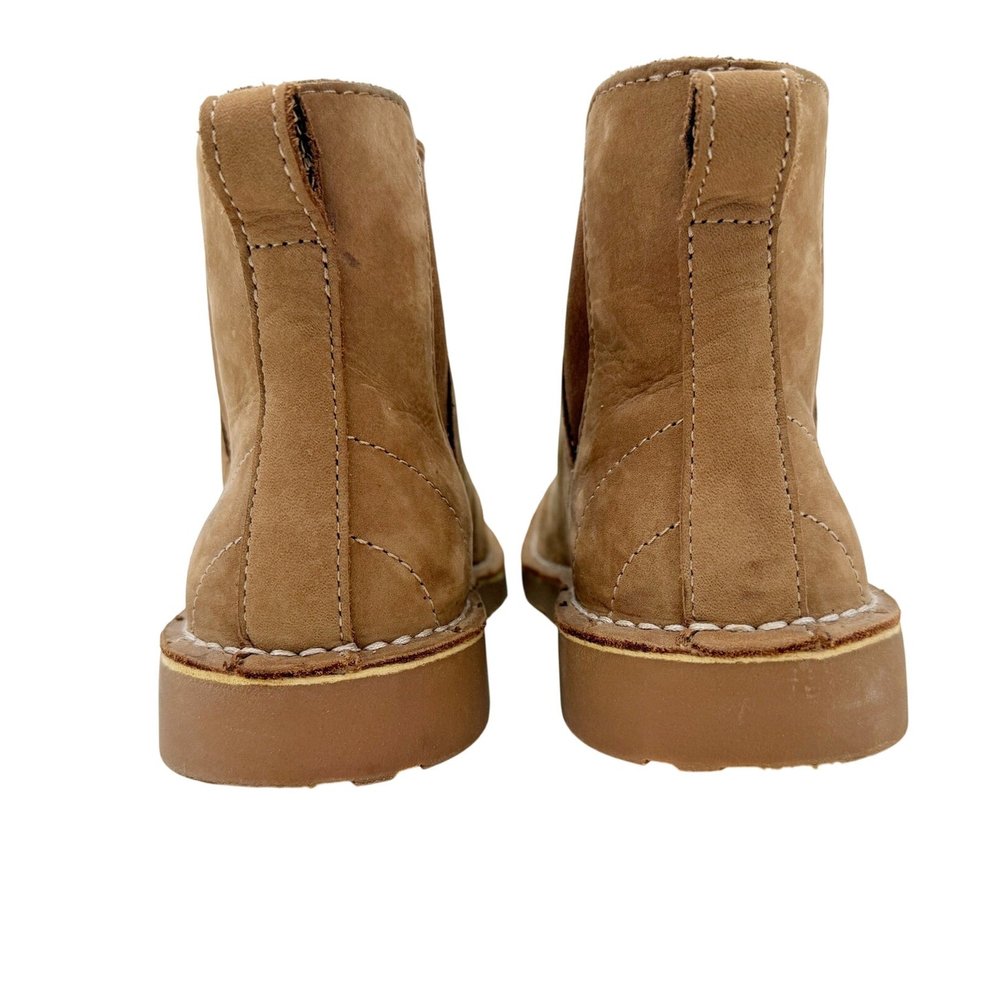 L.L.Bean brown Stonington Chelsea women's 7 M shoes nubuck leather booties