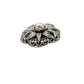 vintage Lieba USA silver & faux pearl Dress Scarf Clip round flower jewelry