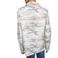 Sanctuary neutral gray white CAMOUFLAGE jacket shirt TOP size MEDIUM new $139