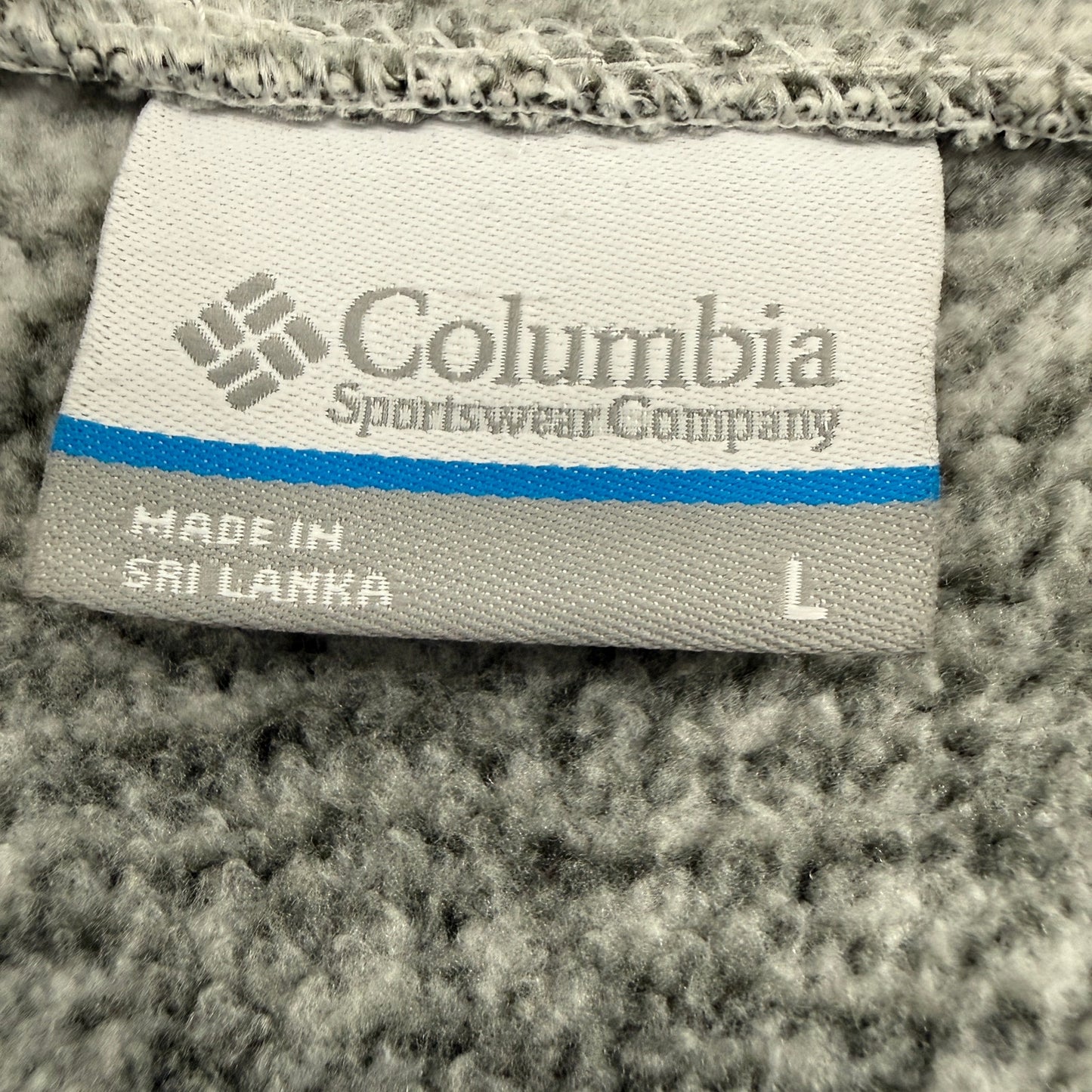 Columbia Darling Days heather gray Hooded Pullover womens LARGE fleece top hoody