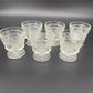 set / 6 vintage Hazel Atlas Big Top Peanut Butter glasses Champagne Tall Sherbet