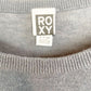 womens ROXY dark gray Sweater Crop Top size SMALL lightweight