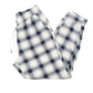 Eddie Bauer blue & white plaid Sleep Bottoms women's MEDIUM lounge pajama pants
