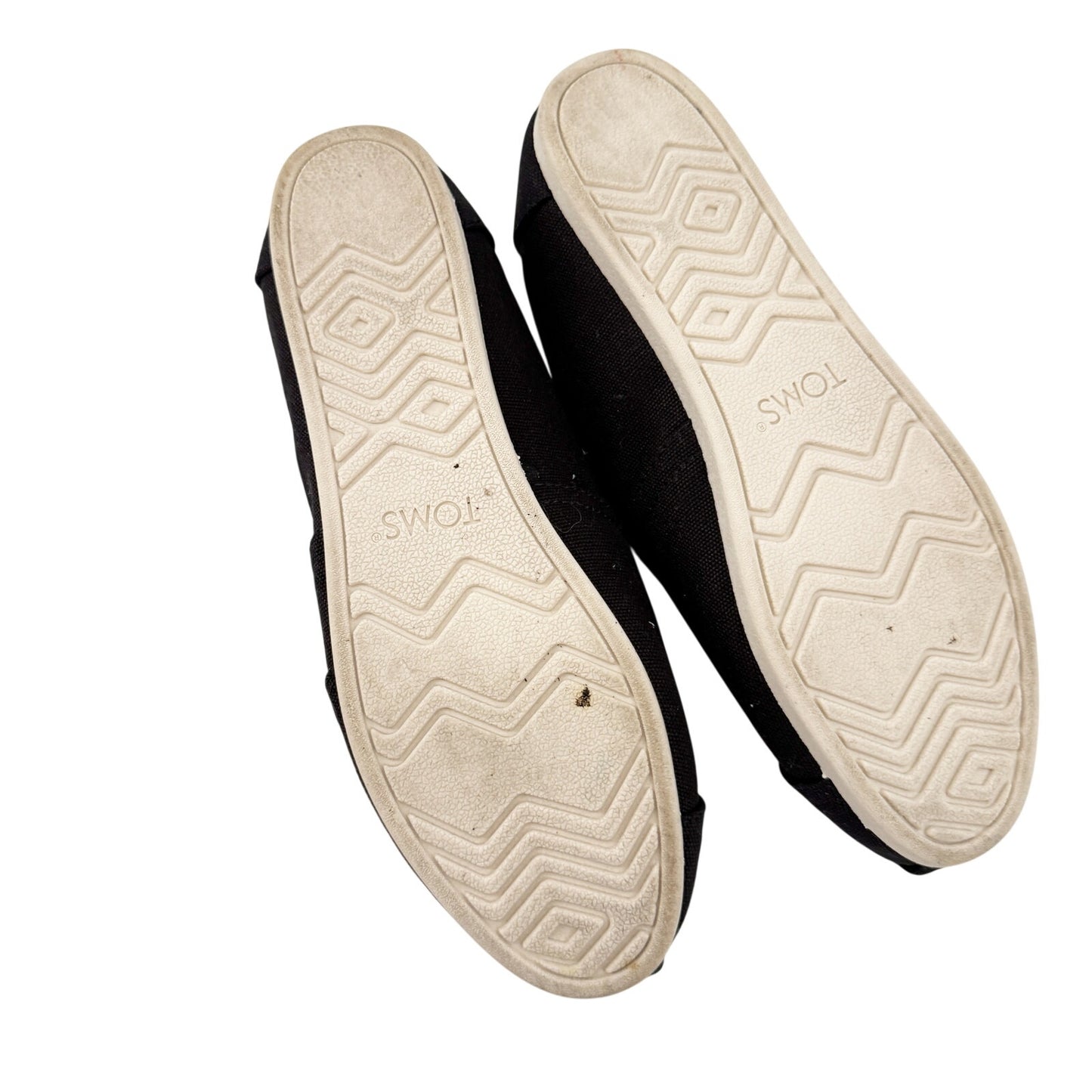 TOMS black Alpargata Heritage Canvas Slip-on Shoes womens 8.5 classic espadrille