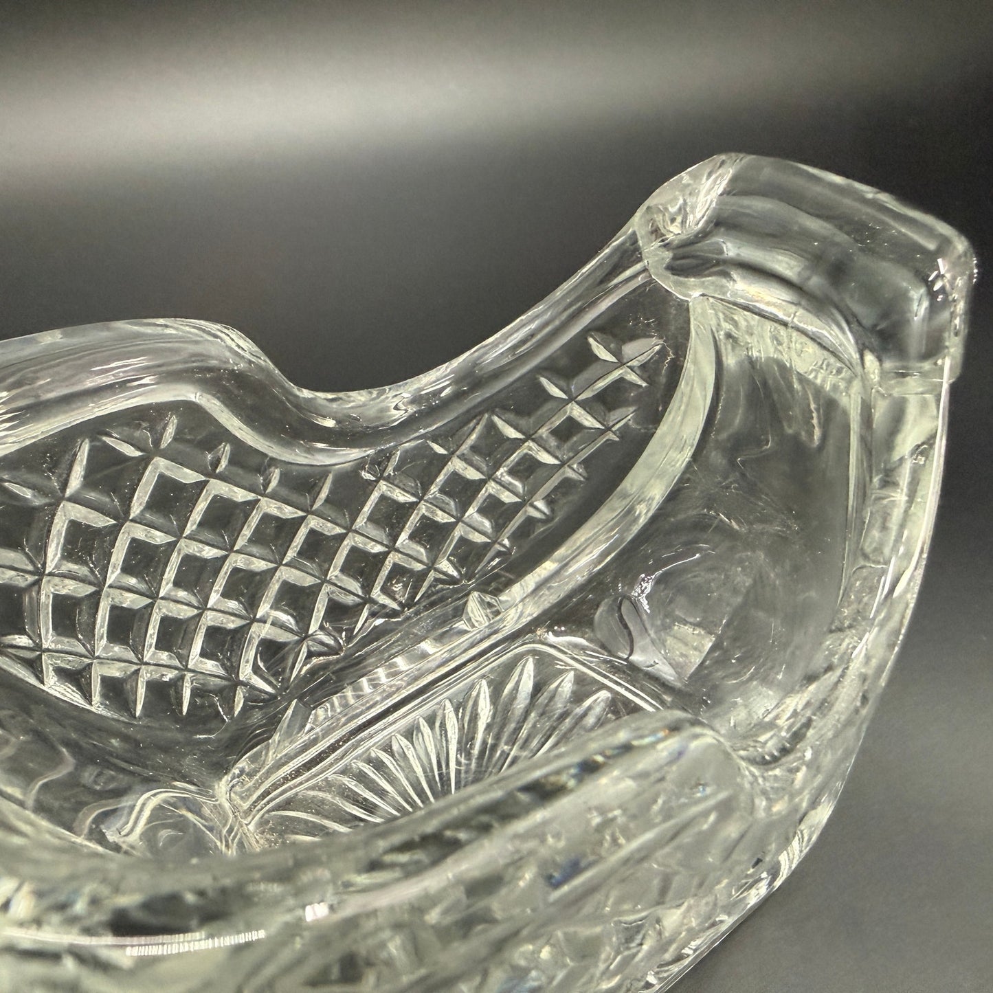 crystal glass Santa's Sleigh | St. George Crystal