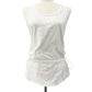 Athleta white adjustable waist Tank Top workout wear women's XS athleisure