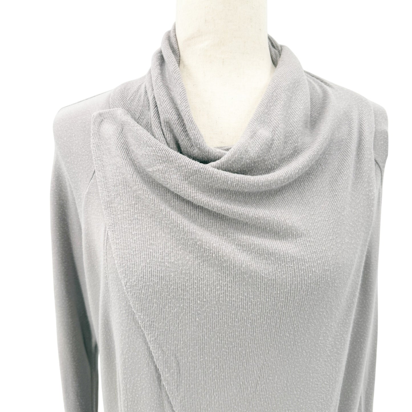 Athleta gray Studio Wrap Cardigan women's SMALL open front yoga coverup