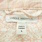 pink & white Carole Hochman floral & stripes Robe women's LARGE sleep loungewear