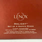 Lenox Holiday Napkin Rings | set of 4