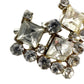 vintage diamond-shaped rhinestones BROOCH sparkly jewelry pin