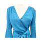 Veronica Beard blue cerulean Miriam Dress women's 10 medium NWT $550 ruffle hem