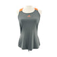 Adidas gray & orange Tank athleisure mesh Top athletic running women's MEDIUM