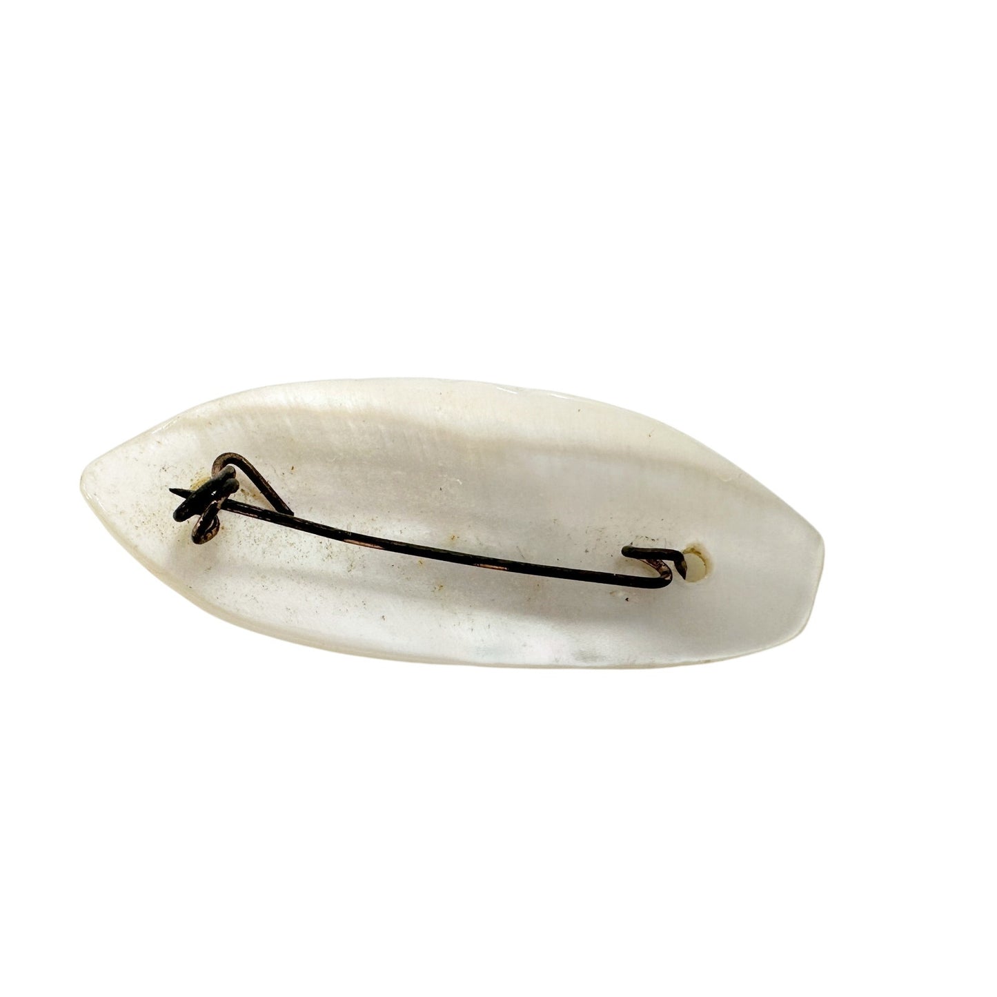 vintage "Mother" of Pearl script wire BROOCH jewelry pin