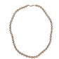 vintage strand gold & orange beads Beaded Necklace costume jewelry