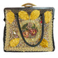 vintage Veldore of Houston embellished Handbag velvet beads needlepoint purse