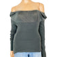 Ivy Jane dark gray fitted sweater top women's S small designer sample
