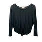 Gianni Bini black pullover TOP tie front blouse size XS extra small NEW