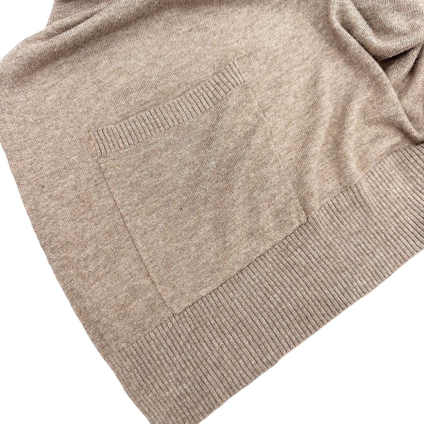 Ann Taylor LOFT brown open front Cardigan Sweater Top women's MEDIUM lightweight