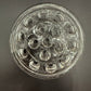vintage 5" clear glass Flower Frog with 16 stem holes for floral arrangements