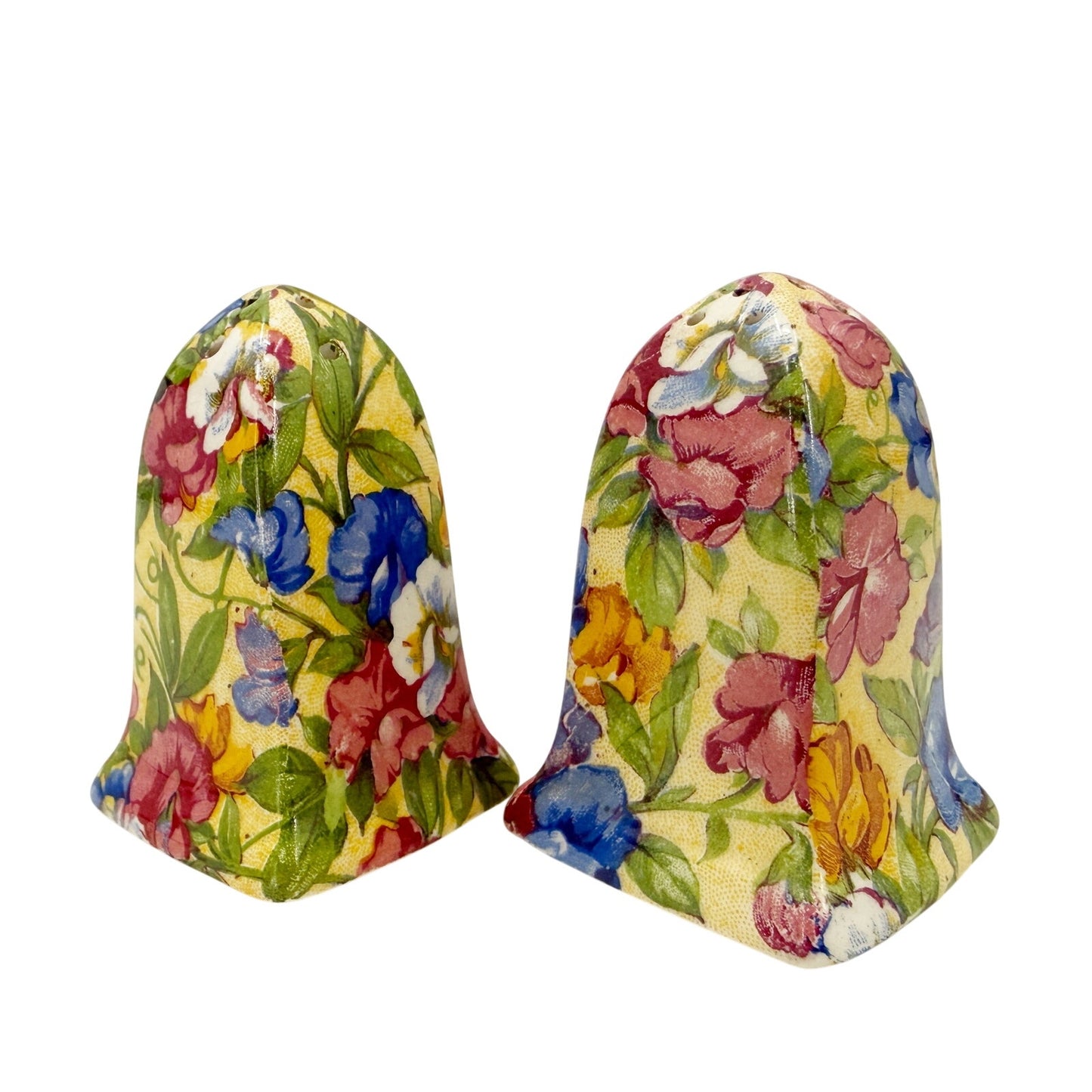Sweet Pea floral Salt & Pepper Shakers | Royal Winton
