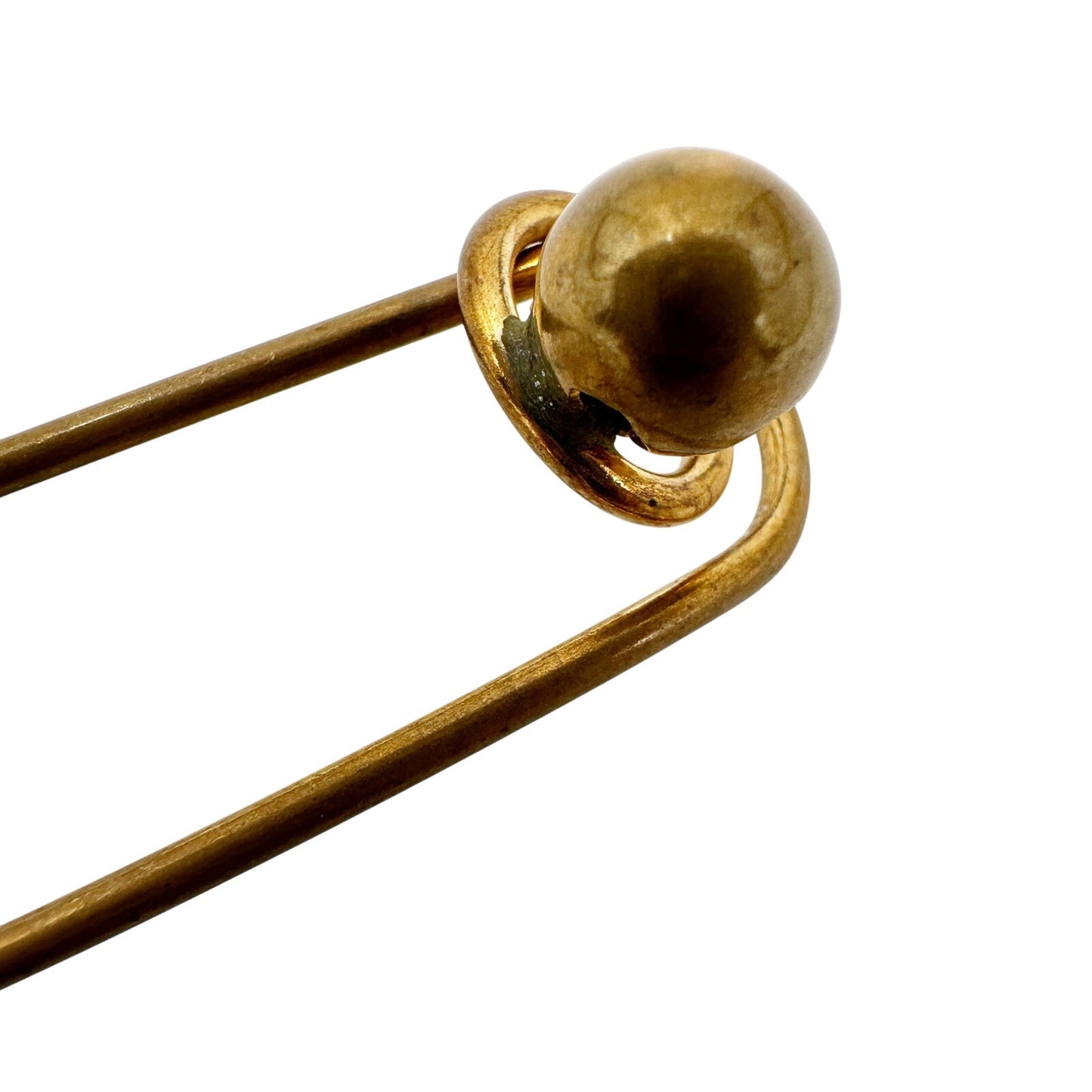 vintage antique gold metal Bobby Pin Brooch scarf jewelry pin