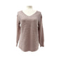 Ella Moss mauve pink Sweater v-neck Top women's SMALL
