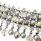 Chico's gray silver & clear beaded Bracelet women's NEW