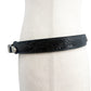 Harley Davidson black tooled leather silver metal Belt womens LARGE Chippewa USA