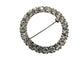 vintage circle of rhinestones BROOCH round jewelry pin