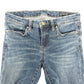 Blank NYC blue denim Skinny Jeans womens 27 dark wash pants studded back pockets