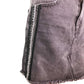 Free People black denim mini SKIRT embellished rhinestones size 2 small NEW $88