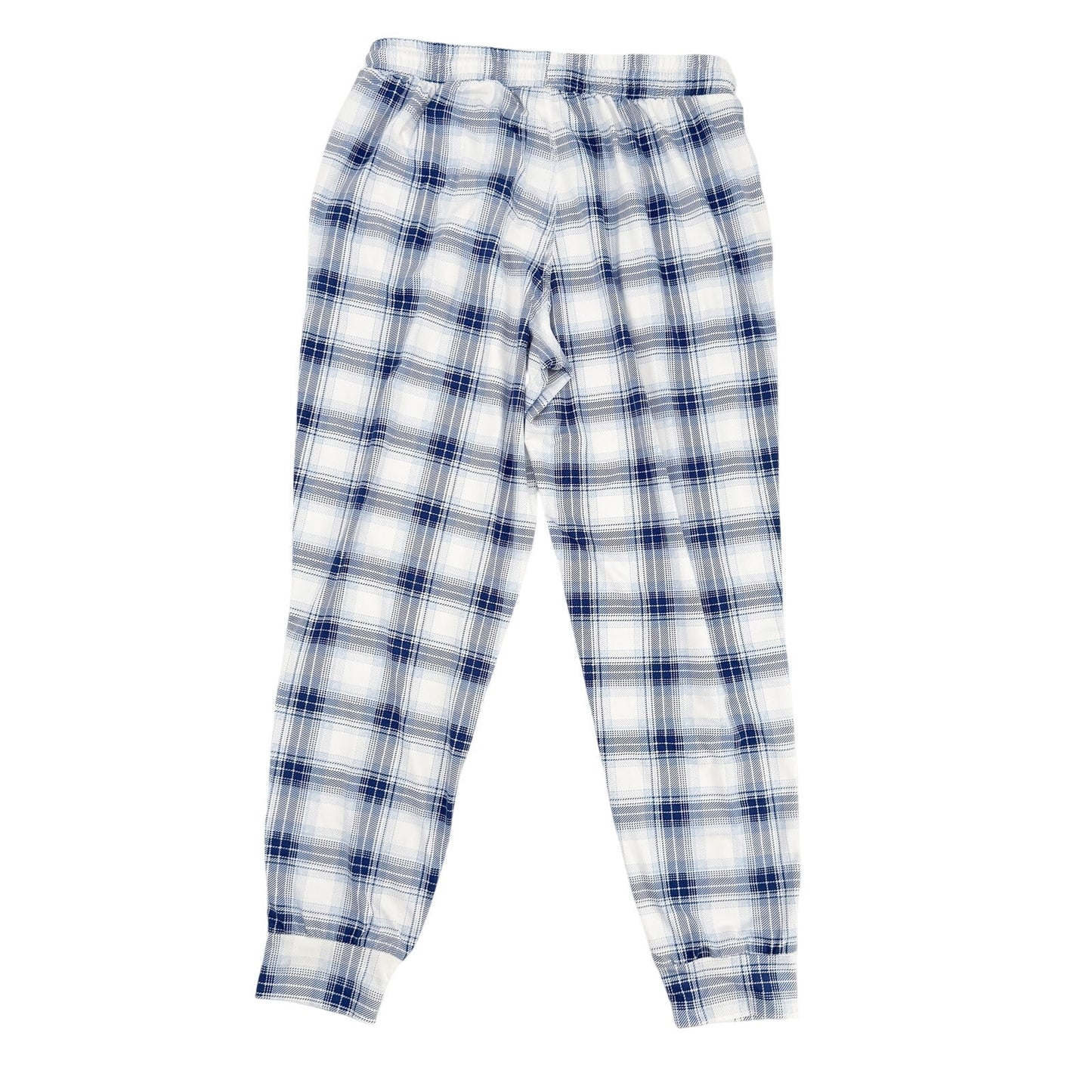 Eddie Bauer blue & white plaid Sleep Bottoms women's MEDIUM lounge pajama pants